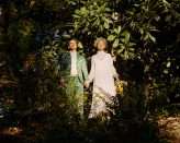 Eclectic Rainbow Wonderland Outdoor Laidback Artistic Wedding 17