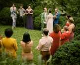 Eclectic Rainbow Wonderland Outdoor Laidback Artistic Wedding 19