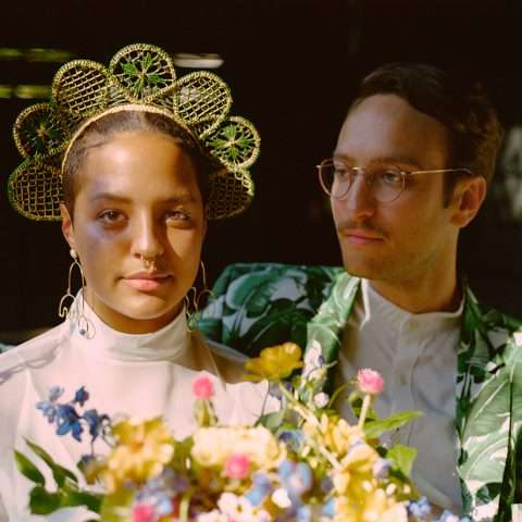 Eclectic Rainbow Wonderland Outdoor Laidback Artistic Wedding 2