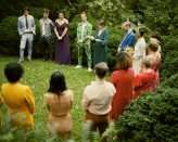 Eclectic Rainbow Wonderland Outdoor Laidback Artistic Wedding 20