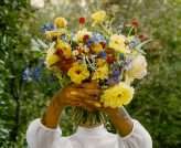 Eclectic Rainbow Wonderland Outdoor Laidback Artistic Wedding 3