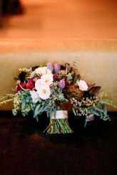 Emo Wedding Blue Hair Pink Dress 11