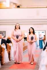 Emo Wedding Blue Hair Pink Dress 15