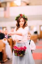 Emo Wedding Blue Hair Pink Dress 16