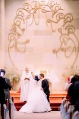 Emo Wedding Blue Hair Pink Dress 20