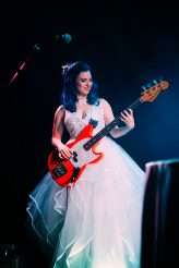 Emo Wedding Blue Hair Pink Dress 35