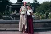 Marie Antoinette NYC Modern Pink Hair Wedding 27