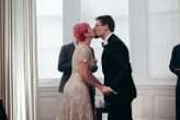 Marie Antoinette NYC Modern Pink Hair Wedding 40