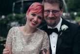 Marie Antoinette NYC Modern Pink Hair Wedding 6