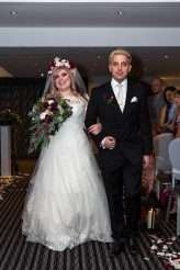 Skulls Flowers Burgundy Autumn Wedding Pink Hair 33