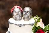 Skulls Flowers Burgundy Autumn Wedding Pink Hair 47