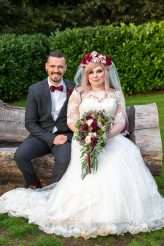 Skulls Flowers Burgundy Autumn Wedding Pink Hair 67