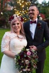 Skulls Flowers Burgundy Autumn Wedding Pink Hair 74