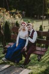 Woodland Fairytale Picnic Reception Lithuanian Wedding 135