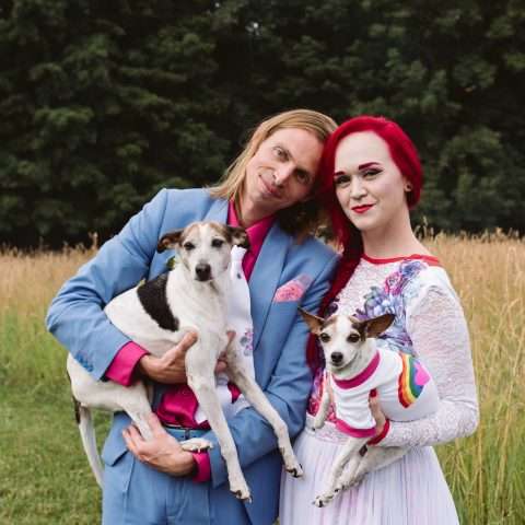 psychedelic formal festival wedding with neon dinosaurs (44)