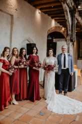 Dark Vintage Inspired Medieval Wedding Tattooed Bride Groom 24