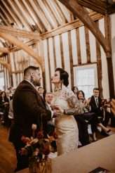 Dark Vintage Inspired Medieval Wedding Tattooed Bride Groom 35