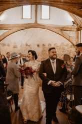 Dark Vintage Inspired Medieval Wedding Tattooed Bride Groom 40