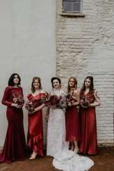 Dark Vintage Inspired Medieval Wedding Tattooed Bride Groom 46