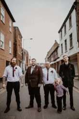 Dark Vintage Inspired Medieval Wedding Tattooed Bride Groom 49