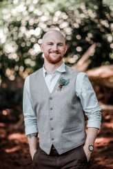 Natural Bohemian Boho Backyard Wedding Succulents Macrame 28