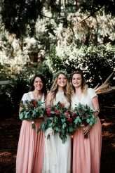 Natural Bohemian Boho Backyard Wedding Succulents Macrame 31