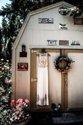 Natural Bohemian Boho Backyard Wedding Succulents Macrame 4