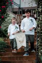 Natural Bohemian Boho Backyard Wedding Succulents Macrame 52