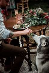 Natural Bohemian Boho Backyard Wedding Succulents Macrame 72