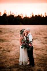 Natural Bohemian Boho Backyard Wedding Succulents Macrame 78