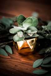 Natural Bohemian Boho Backyard Wedding Succulents Macrame 8