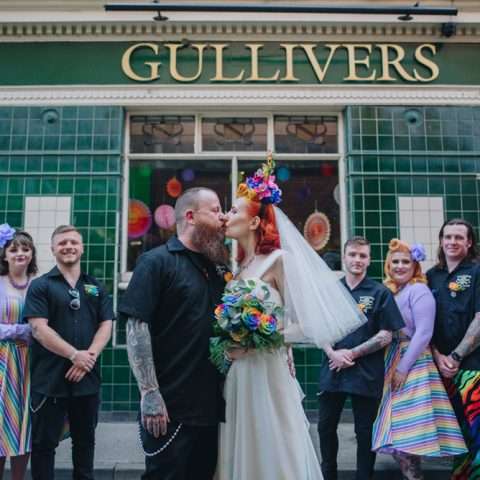 Rockers’ Rainbow Punk Wedding (34)