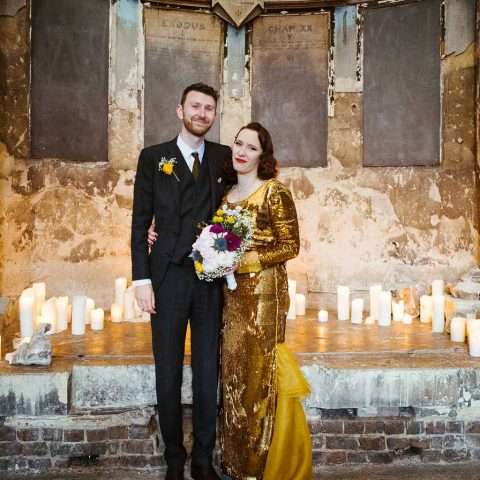 Sparkly DIY South London Knees Up Sequin Dress Asylum Chapel 23