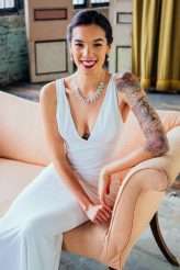 Vintage Sentimental New York Long Island Metropolitan Wedding Tattooed Bride 7