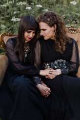 Gothic Handfasting Vow Renewal in the Woods (14)