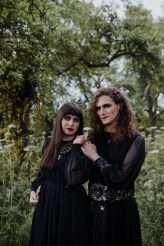 Gothic Handfasting Vow Renewal in the Woods (18)