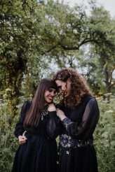 Gothic Handfasting Vow Renewal in the Woods (19)