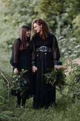 Gothic Handfasting Vow Renewal in the Woods (23)