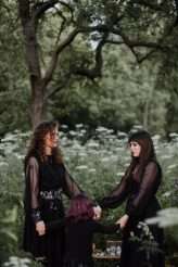 Gothic Handfasting Vow Renewal in the Woods (38)