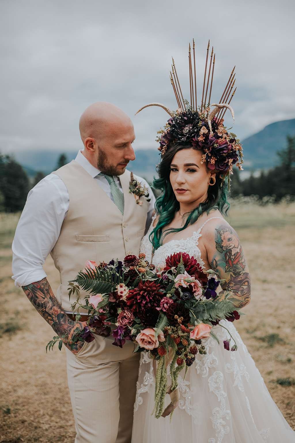 Bohemian, Magical Forest Themed Wedding Inspired by Lord of the ...