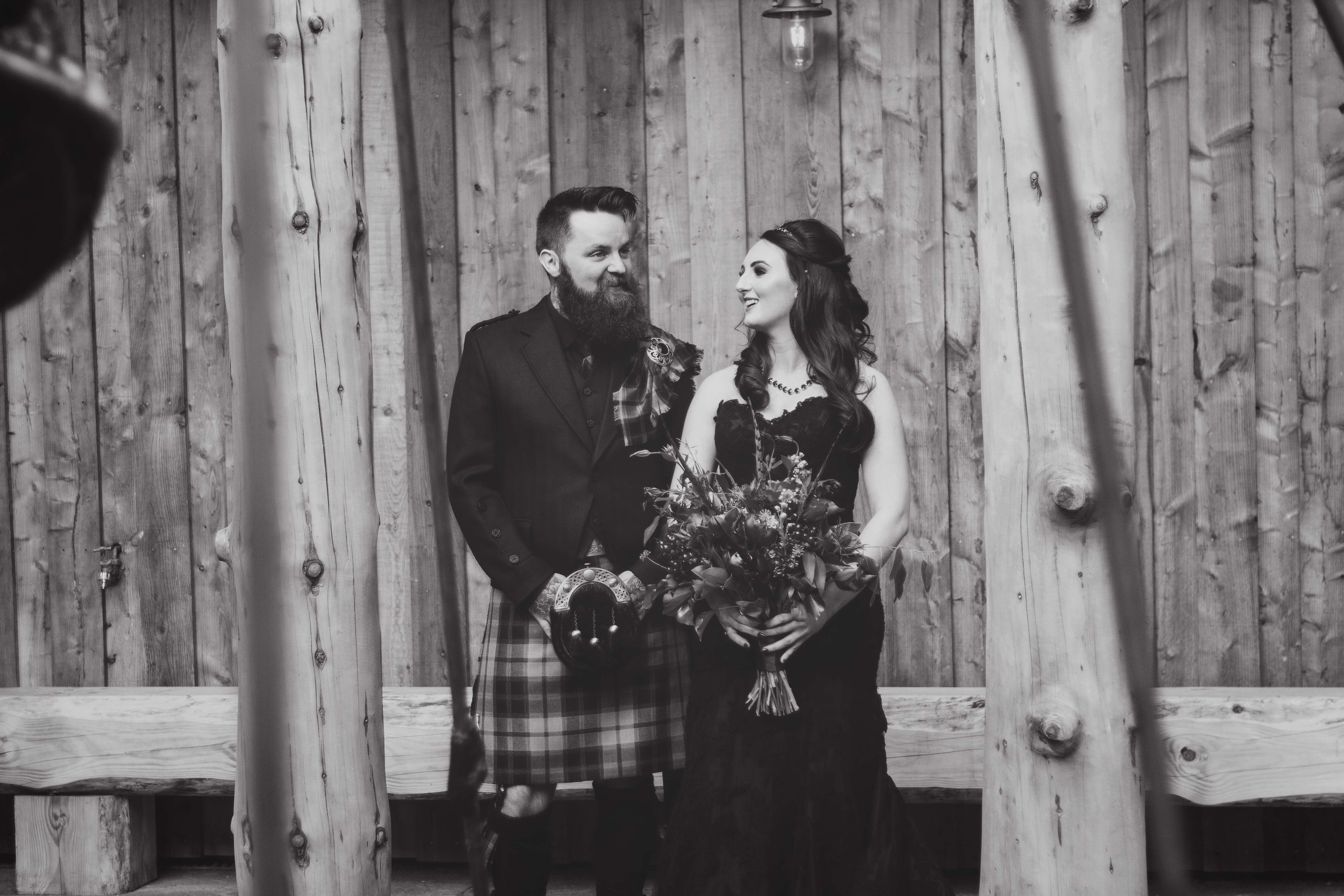 Scottish Highlands Micro Wedding with a Black Wedding