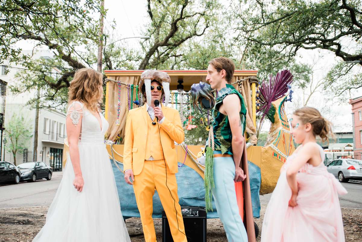 Waterworld Themed Fancy Dress Wedding at Mardi Gras · Rock n Roll