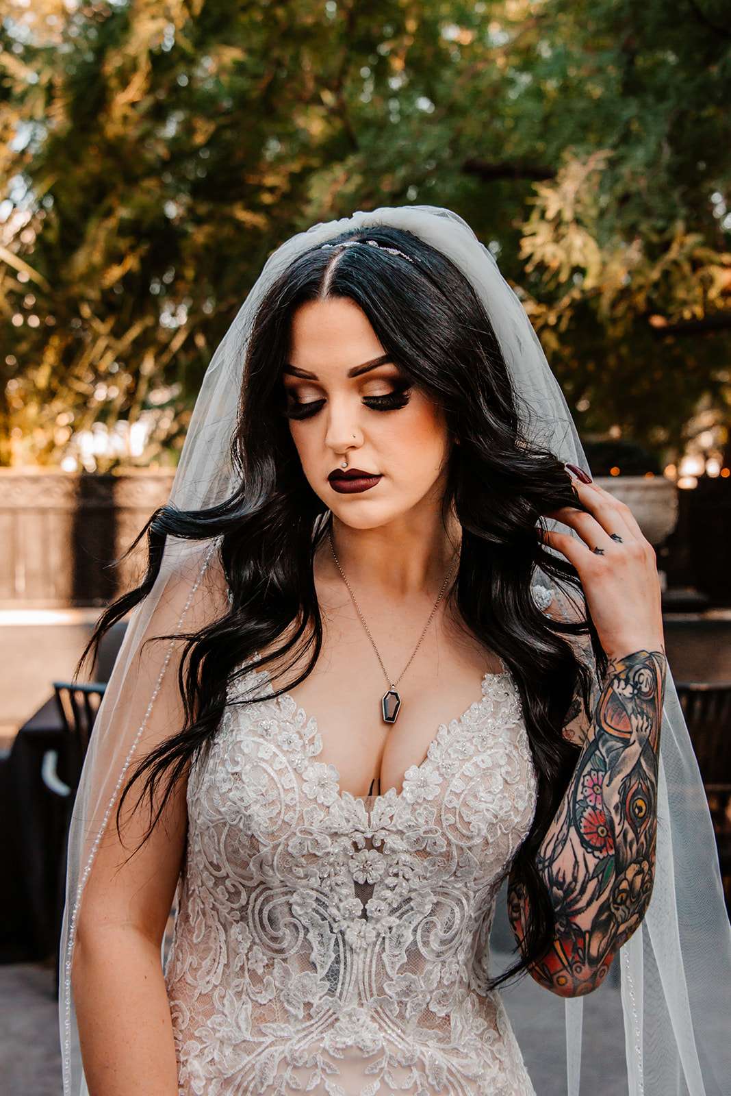 Gothic Vegas Wedding With Some Traditional Elements · Rock N Roll Bride 