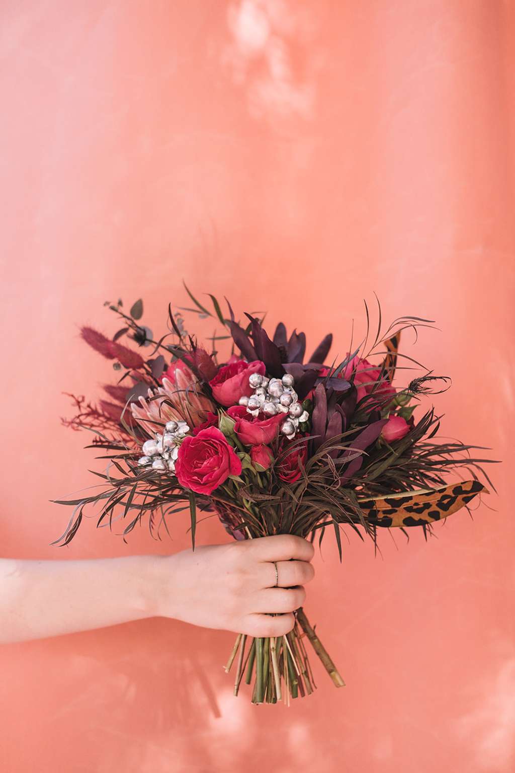 Pink Dream Las Vegas Elopement with a Mirrored Wedding Dress