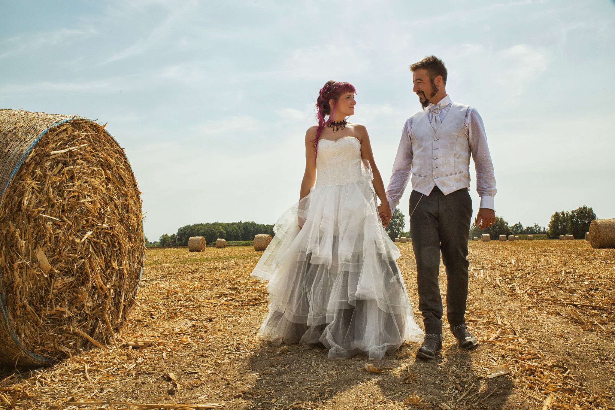 Italian bride and priest