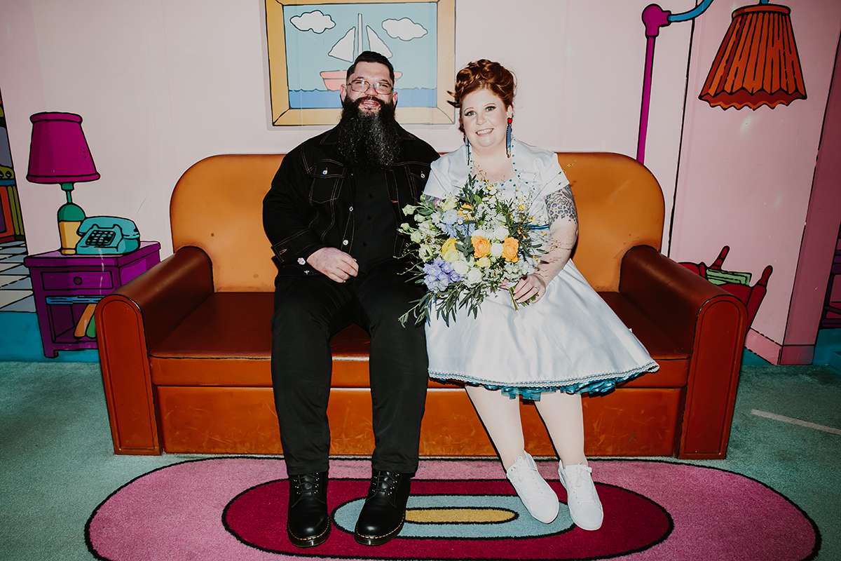 Fun & Unpretentious Australian Wedding Inspired by The Simpsons