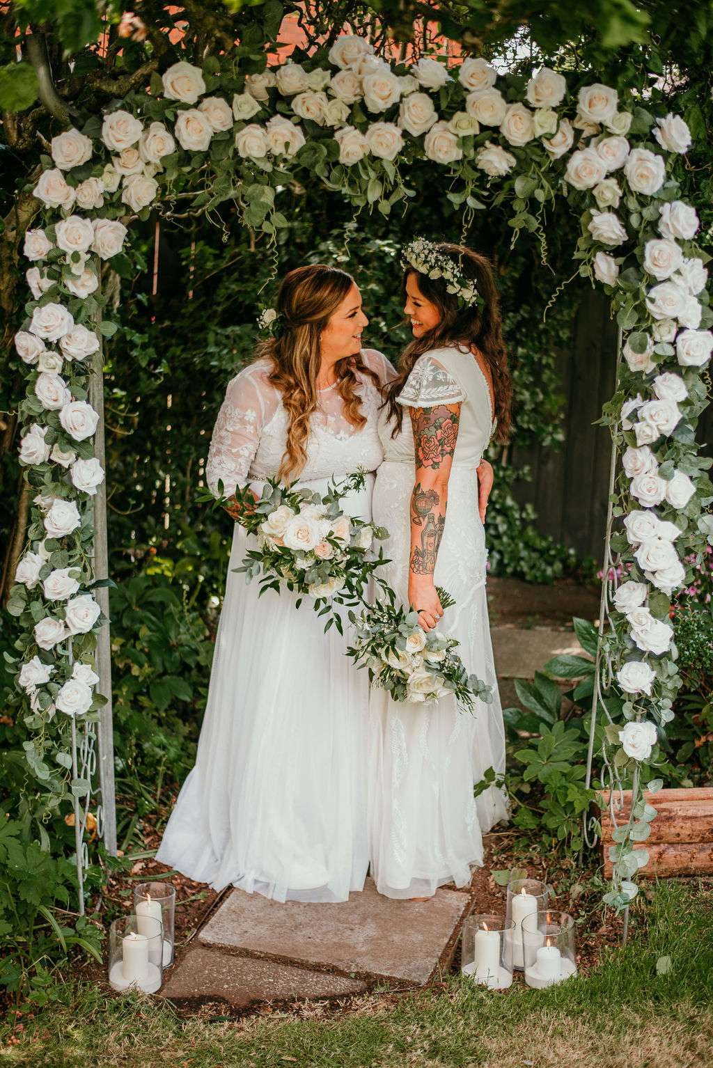 Budget Friendly, DIY Heavy, Beautiful Back Garden Wedding: Emma