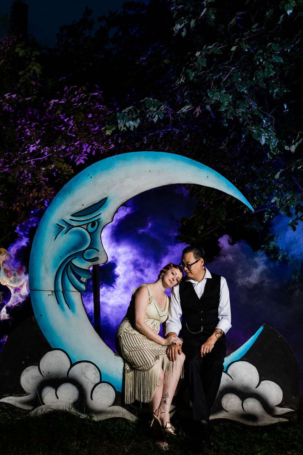 A Collision of Galaxies: Celestial Glam meets Bowie Inspired Wedding