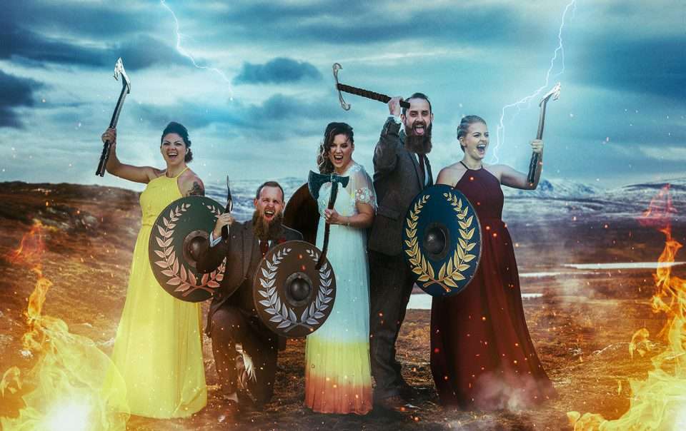 Autumnal Viking Rock Wedding with a DIY Dip Dyed Dress · Rock n Roll Bride