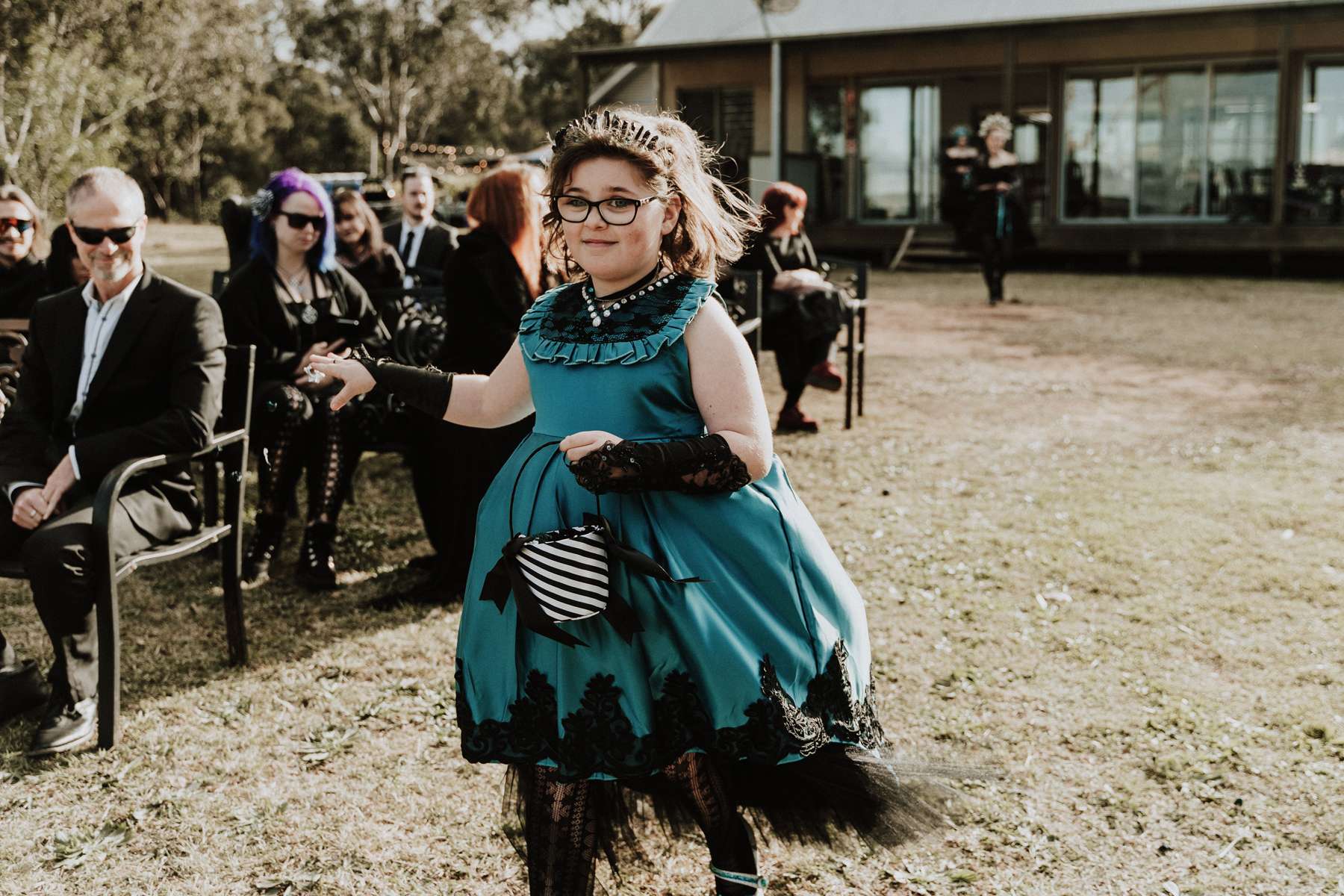 Alternative Victorian Gothic Wedding in the Australian Bush · Rock